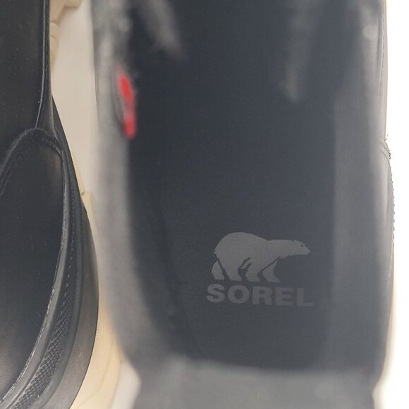 Sorel Brex Lace Up Women's Black Leather Boots NL4305-010 US Size 9 NWT - Picture 9 of 12